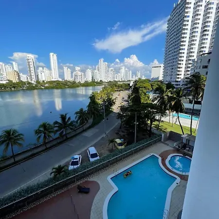 Apartamento Aparta-estudio Con Hermosa Vista Barrio Laguito Cartagena